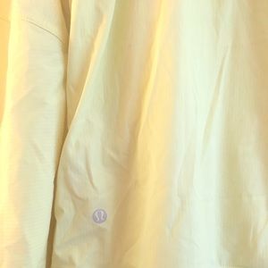 Lululemon Yellow Lined Rain Jacket size 8